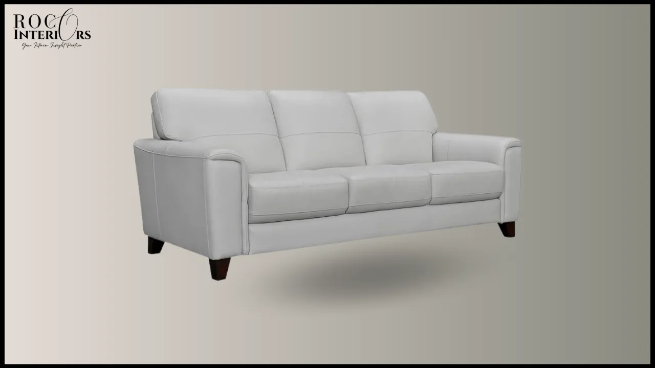 leather armen best sofa for back pain side view