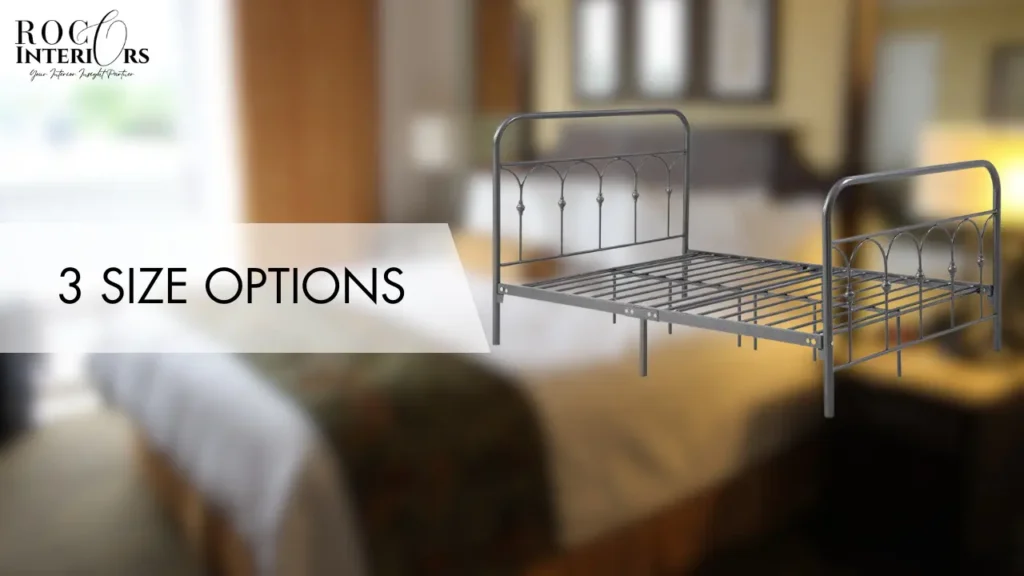 Size Options of Nashburg Queen Metal Bed