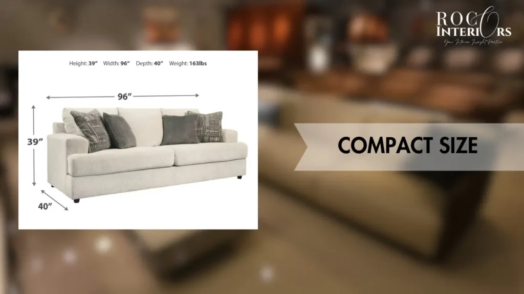 Compact Size of Soletren Sofa