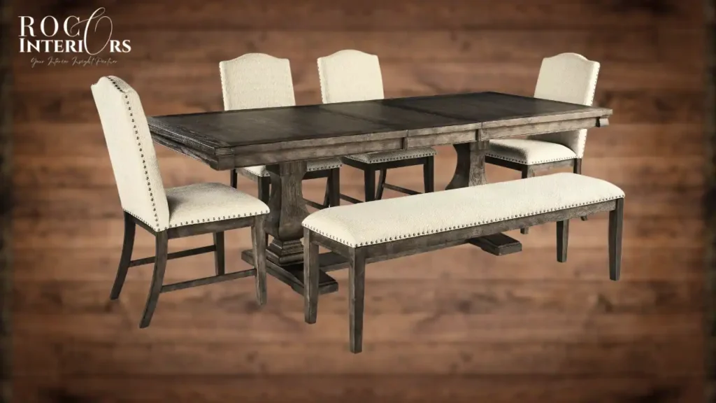 Johnelle dining table by Ashley with H shaped Base