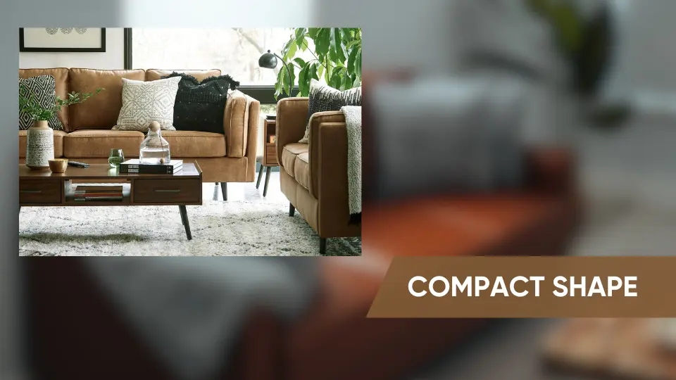 Compact, Space-saving Silhouette Maimz Sofa