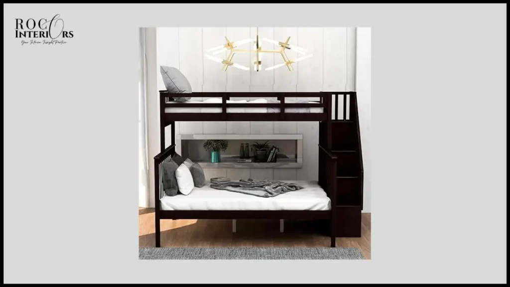 BIADNBZ Solid Wood Twin-Over-Full Bunk Bed