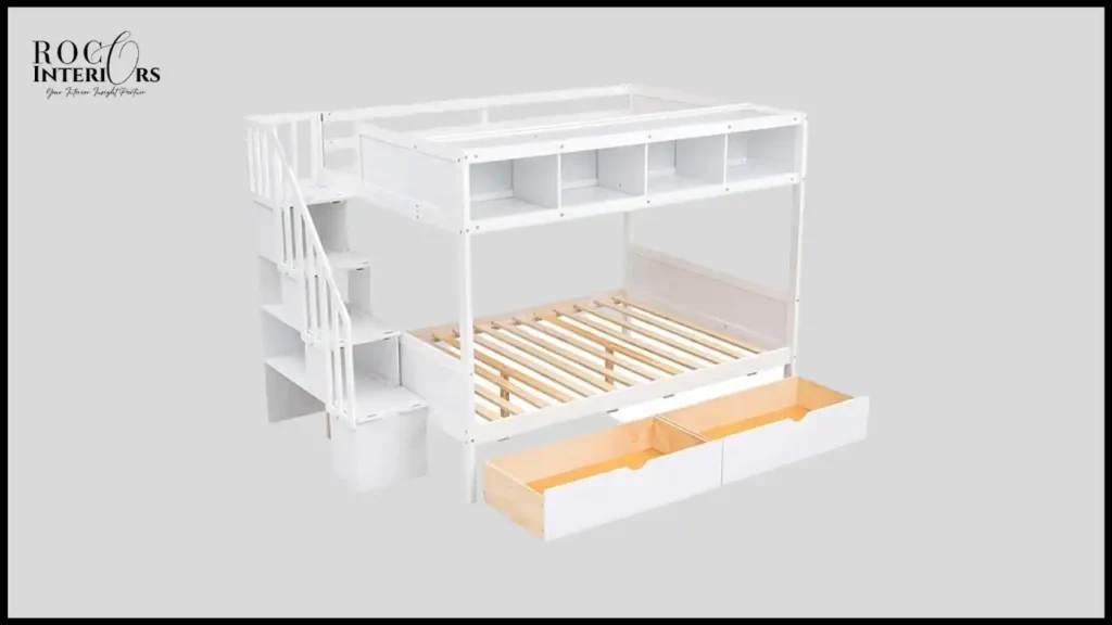 best Harper & Bright TwinFull Wood Bunk Bed for kids