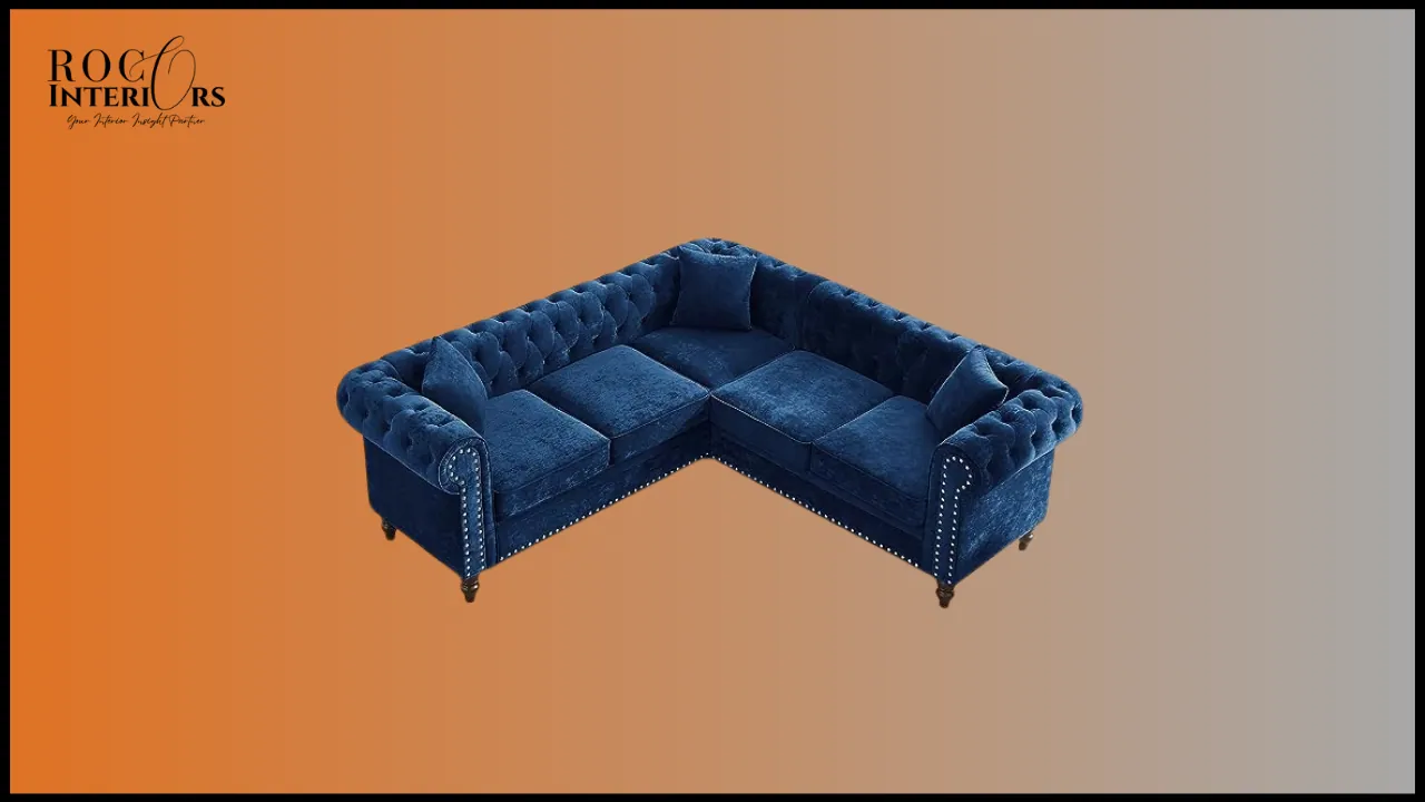Lamere Button Tufted Sectional view