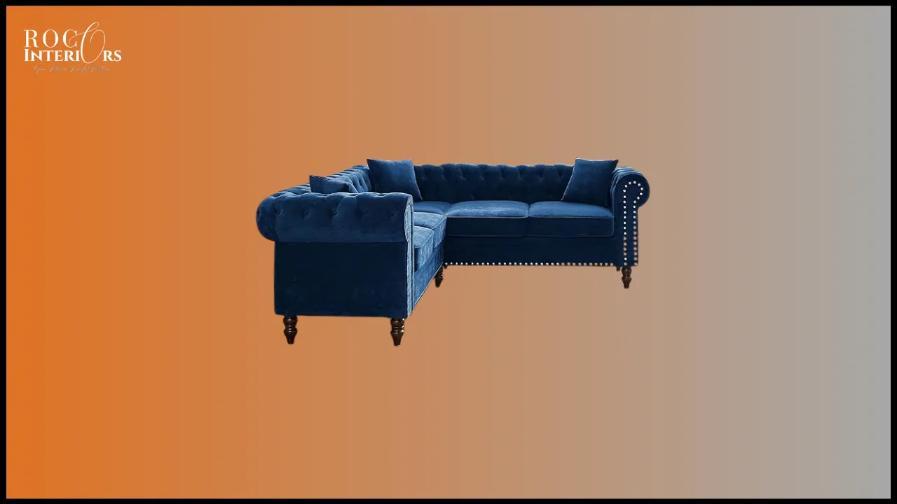 Lamere Button Tufted Sectional side view