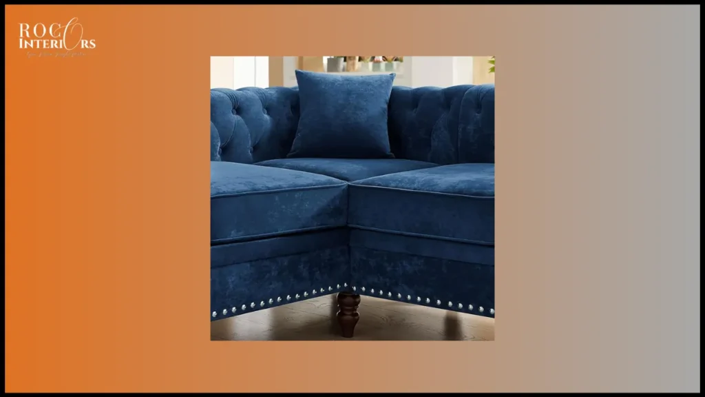 Lamere Button Tufted Sectional close view