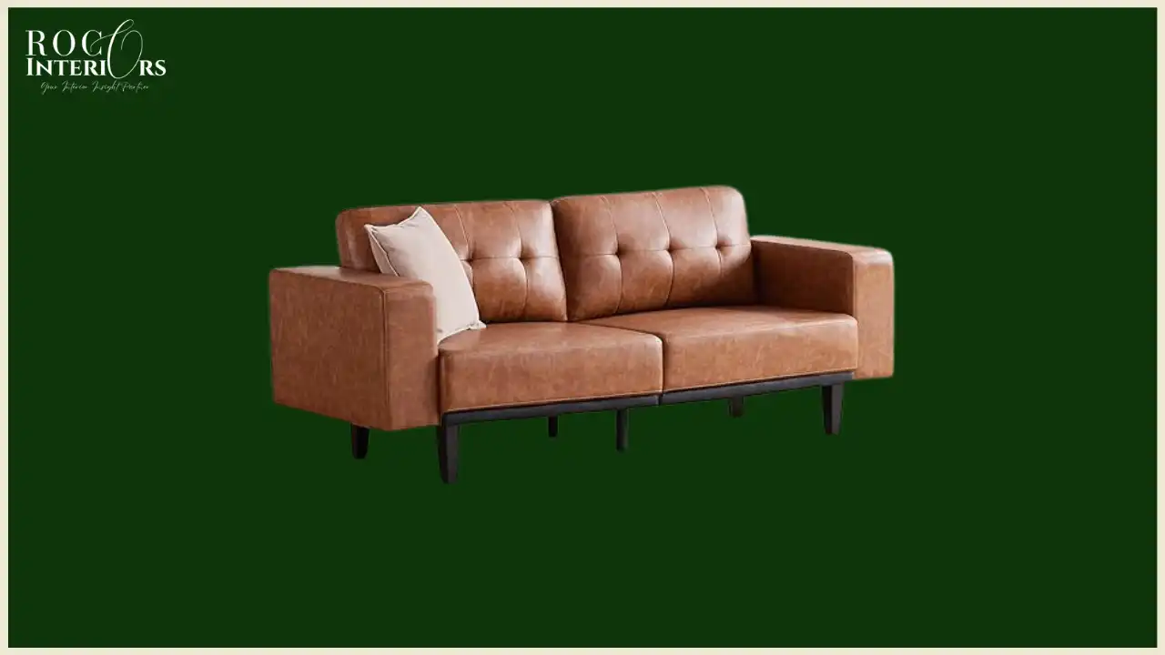 SOMEET 79” Leather Sofa
