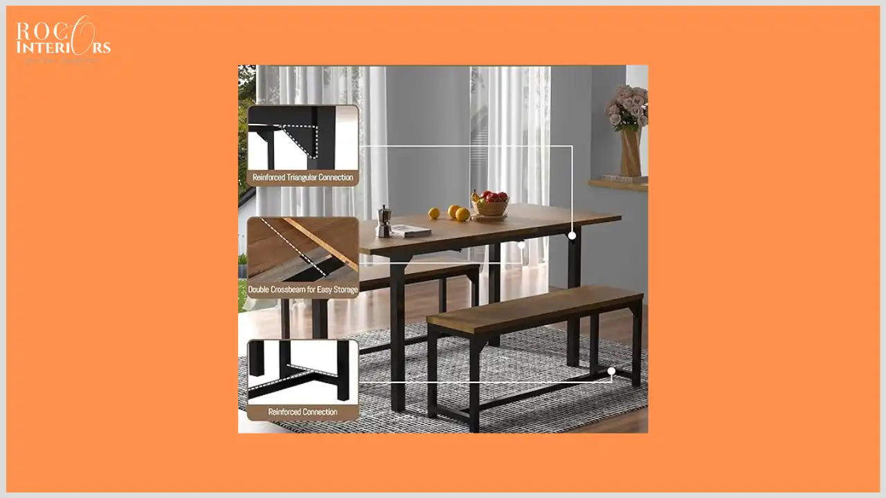best TOLEAD Extendable Dining Table Set