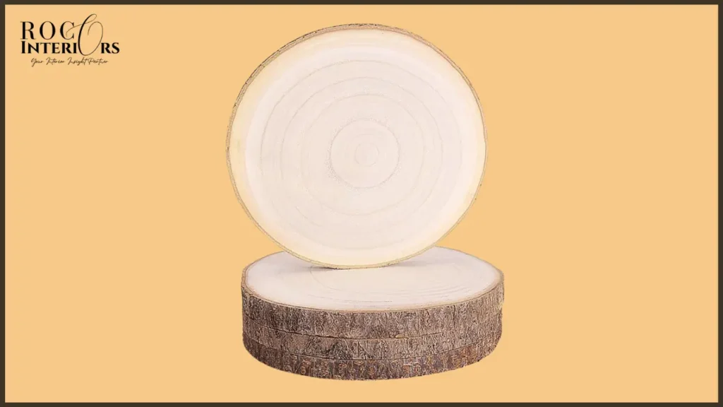 Wood Slices Centerpiece Set by caydo