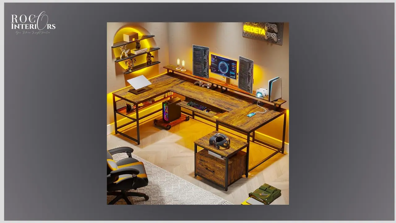 Wrought Studio L-shaped Modren desk 